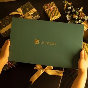 LINOROSO 3 Pieces Kitchen Knife Set with Premium Gift Box, Green